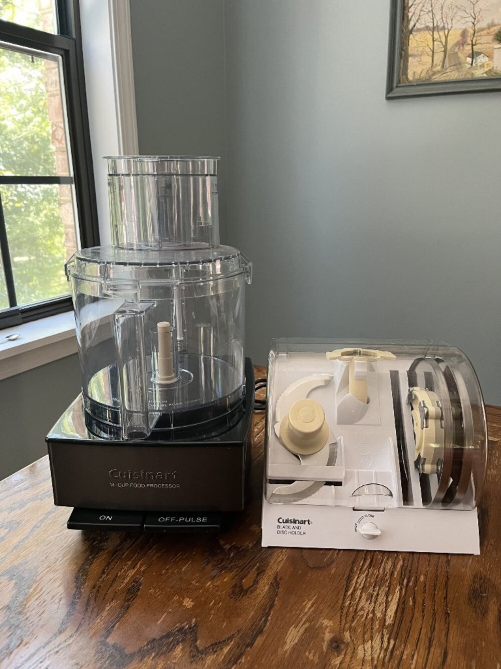 Cuisinart 14-Cup 720W Brushed Stainless Food Processor w/ Discs and Blade Compar
